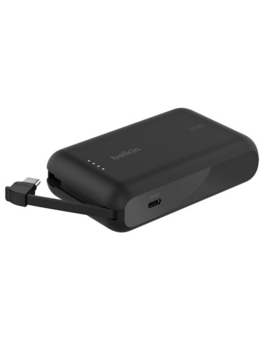 Belkin Powerbank 10 000 Mah, 20W, Wbudowany Kabel Usb-C, Black