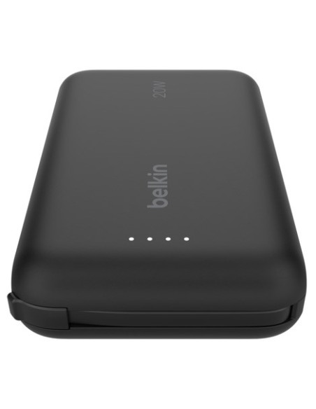 Belkin Powerbank 10 000 Mah, 20W, Wbudowany Kabel Usb-C, Black