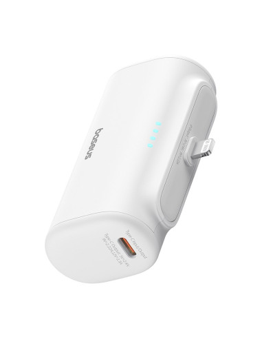 Powerbank Baseus Compact Ip 5000Mah 20W Usb-C/Lightning (Biały)