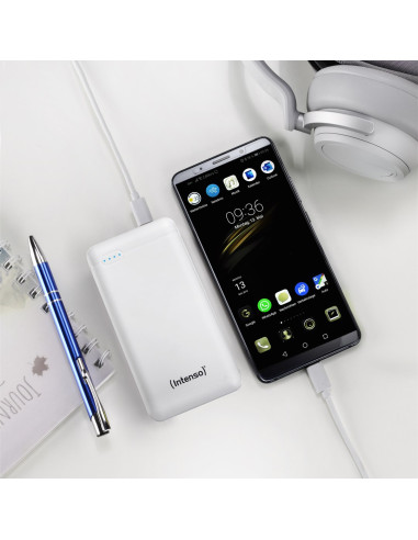 Intenso Xs20000 Powerbank Zusatzakku Lipo 20000 Mah 7313552 Litowo-Polimerowy (Lipo) Biały