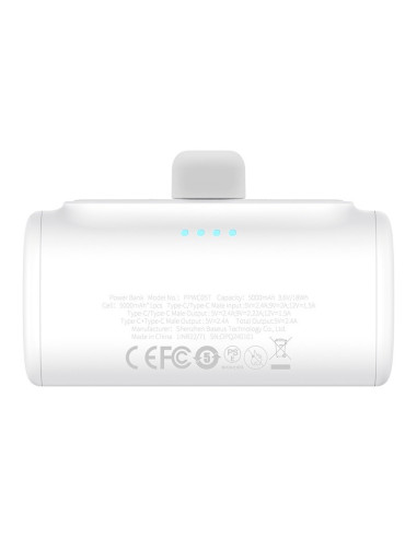 Powerbank Baseus Compact 5000Mah Usb-C (Biały)
