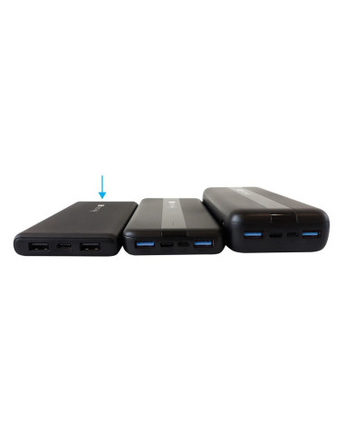 Techly I-Charge-10000 Bank Mocy Litowo-Polimerowy (Lipo) 10000 Mah Czarny
