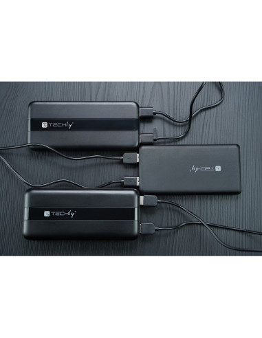 Techly I-Charge-10000 Bank Mocy Litowo-Polimerowy (Lipo) 10000 Mah Czarny