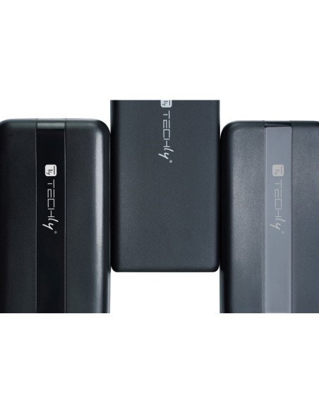 Techly I-Charge-10000 Bank Mocy Litowo-Polimerowy (Lipo) 10000 Mah Czarny