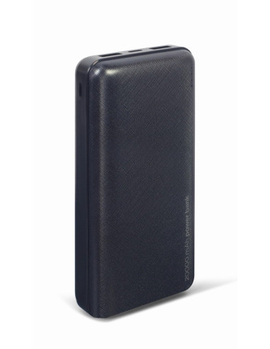Gembird Powerbank 20000 Mah 2X Usb, Czarny