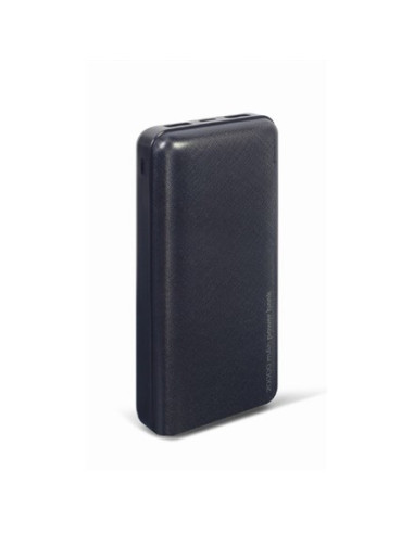 Gembird Powerbank 20000 Mah 2X Usb, Czarny