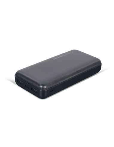 Gembird Powerbank 20000 Mah 2X Usb, Czarny