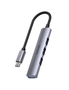 Unitek Hub Usb-C 1Xusb-A 5 Gbps, 3Xusb-A 2.0 Alu 2