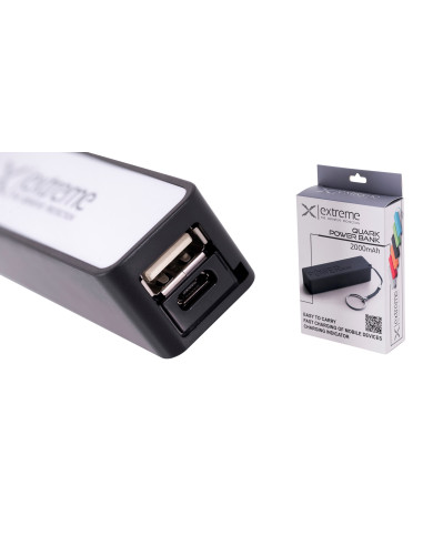 Esperanza Power Bank 2000Mah Quark Czarny Xmp101K