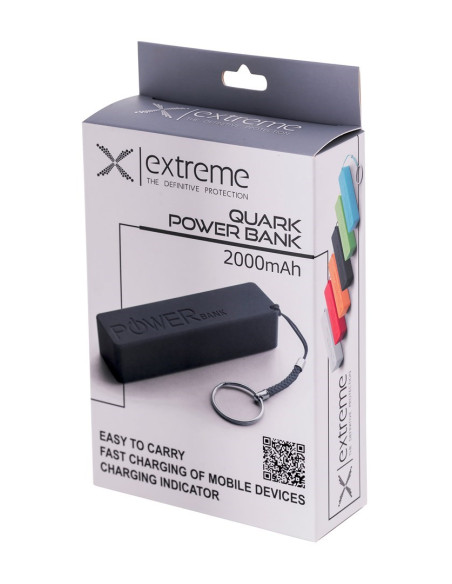 Esperanza Power Bank 2000Mah Quark Czarny Xmp101K