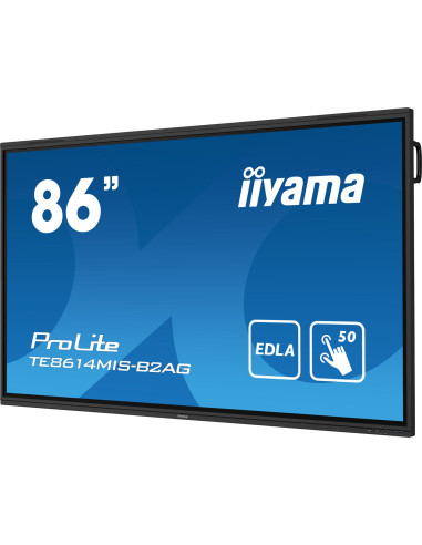 Iiyama Prolite Te8614Mis-B2Ag Płaski Panel Digital Signage 2,18 M (86") Lcd Wi-Fi 435 Cd/M2 4K Ultra Hd Czarny Ekran Dotykowy Pr