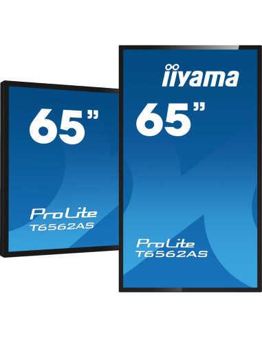 Monitor Iiyama T6562As-B1 4K Uhd Lcd 65Inch 20 Points Pcap 500Cd/M2 1200:1 3840X2160 Ag Rs232C 16Gb Emmc 2Gb Ram