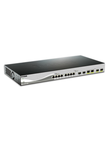 D-Link Dxs-1210-12Tc/E Łącza Sieciowe Zarządzany L2 10G Ethernet (100/1000/10000) 1U Czarny, Srebrny