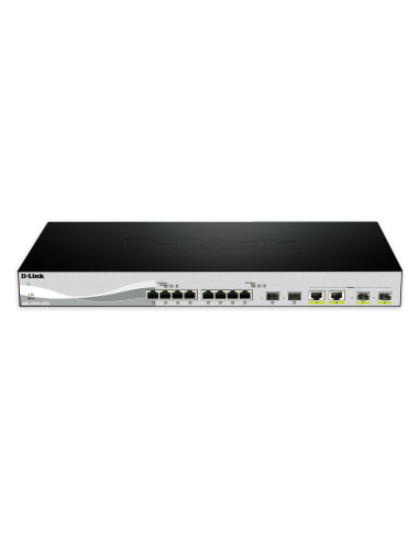 D-Link Dxs-1210-12Sc/E Łącza Sieciowe Zarządzany L2 10G Ethernet (100/1000/10000) 1U Czarny, Srebrny