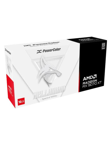 Powercolor Hellhound Radeon Rx 9070 Xt Spectral White Amd 16 Gb Gddr6