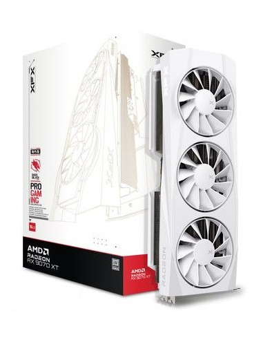 Xfx Karta Graficzna 16Gb Radeon Rx9070Xt Quicksilver White Oc Gaming 3Xdp/1Xhdmi Amd