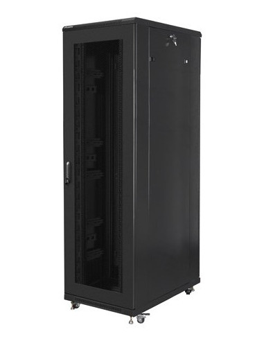 Lanberg Szafa Stojąca Rack 19" 42U 800X1000 Czarna Drzwi Perforowane