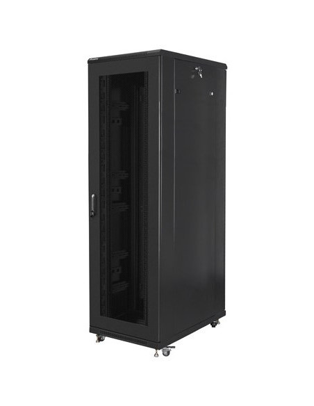 Lanberg Szafa Stojąca Rack 19" 42U 800X1000 Czarna Drzwi Perforowane