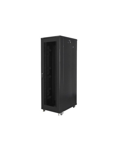 Lanberg Szafa Stojąca Rack 19" 42U 800X1000 Czarna Drzwi Perforowane
