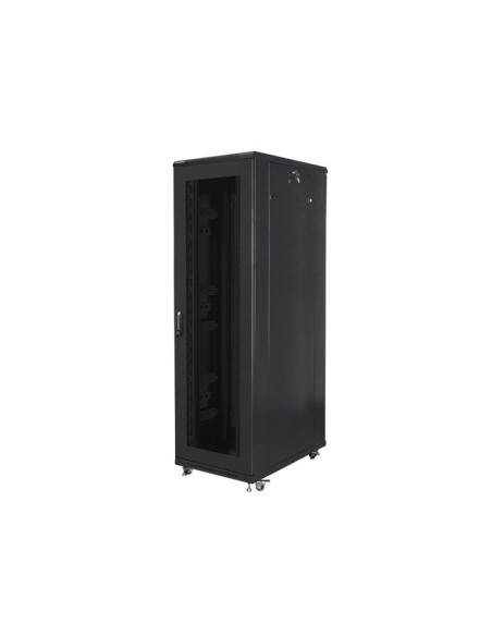 Lanberg Szafa Stojąca Rack 19" 42U 800X1000 Czarna Drzwi Perforowane
