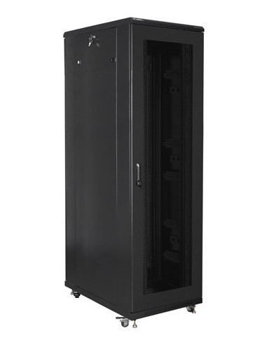 Lanberg Szafa Stojąca Rack 19" 42U 800X1000 Czarna Drzwi Perforowane
