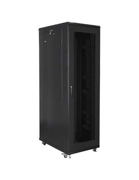 Lanberg Szafa Stojąca Rack 19" 42U 800X1000 Czarna Drzwi Perforowane