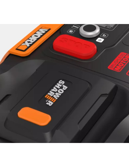 Worx Wr167E Kosiarka Kosiarka Robot Bateria Czarny, Pomarańczowy