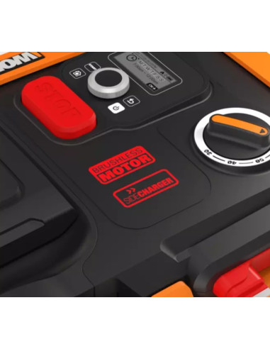 Worx Wr167E Kosiarka Kosiarka Robot Bateria Czarny, Pomarańczowy