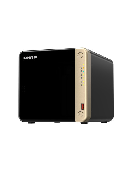 Qnap Ts-464-8G, Tower, 4 X 2.5"/3.5" Sata , Intel Celeron N5105/N5095 4C/4T, 8 Gb Ddr4 Onboard Not Expandable, 2 X 2.5Gbe, Optio