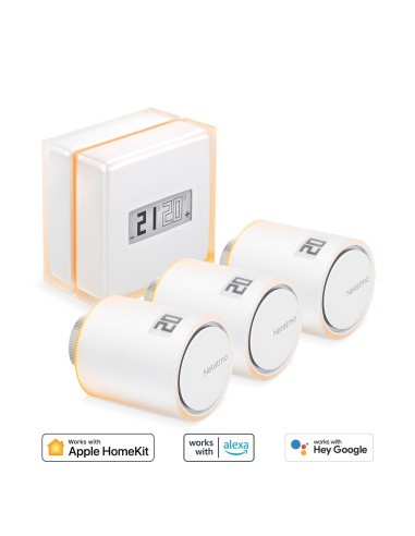 Zestaw: Termostat + 3 Zawory Netatmo Nbu-Nth-Nav