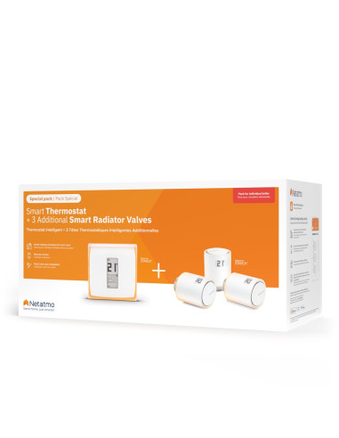 Zestaw: Termostat + 3 Zawory Netatmo Nbu-Nth-Nav
