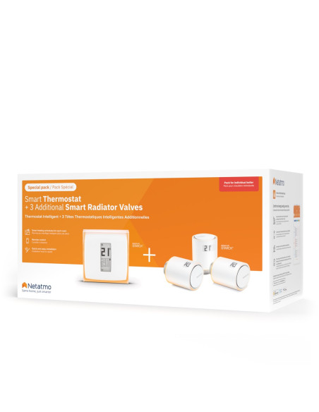 Zestaw: Termostat + 3 Zawory Netatmo Nbu-Nth-Nav