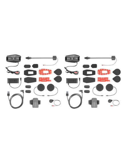 Intercom Motocyklowy Interphone U-Com 16, Komplet Na 2 Kaski