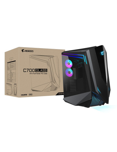 Obudowa Gigabyte Aorus C700 Glass Atx Fulltower Black Z Oknem Bez Zasilacza