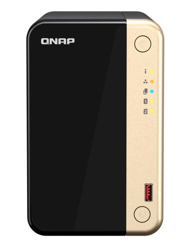 Qnap Ts-264-8G, Tower, 2 X 2.5"/3.5" Sata, Intel Celeron N5105/N5095 4C/4T, 8 Gb Ddr4 Onboard Not Expandable, 2 X 2.5Gbe, Option