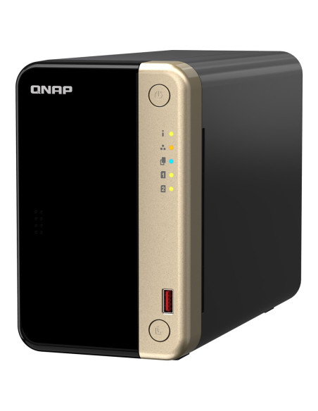 Qnap Ts-264-8G, Tower, 2 X 2.5"/3.5" Sata, Intel Celeron N5105/N5095 4C/4T, 8 Gb Ddr4 Onboard Not Expandable, 2 X 2.5Gbe, Option