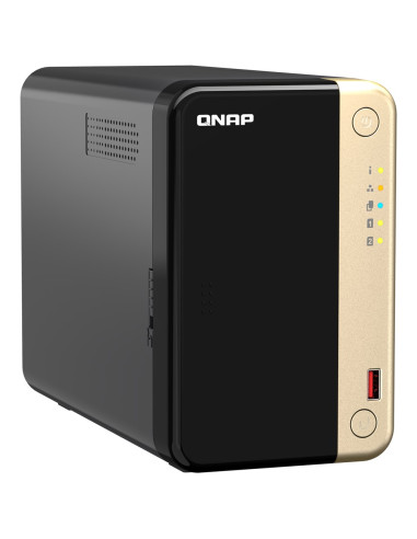 Qnap Ts-264-8G, Tower, 2 X 2.5"/3.5" Sata, Intel Celeron N5105/N5095 4C/4T, 8 Gb Ddr4 Onboard Not Expandable, 2 X 2.5Gbe, Option