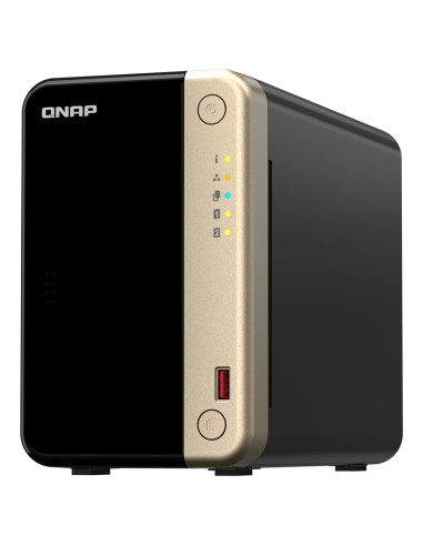 Qnap Ts-264-8G, Tower, 2 X 2.5"/3.5" Sata, Intel Celeron N5105/N5095 4C/4T, 8 Gb Ddr4 Onboard Not Expandable, 2 X 2.5Gbe, Option