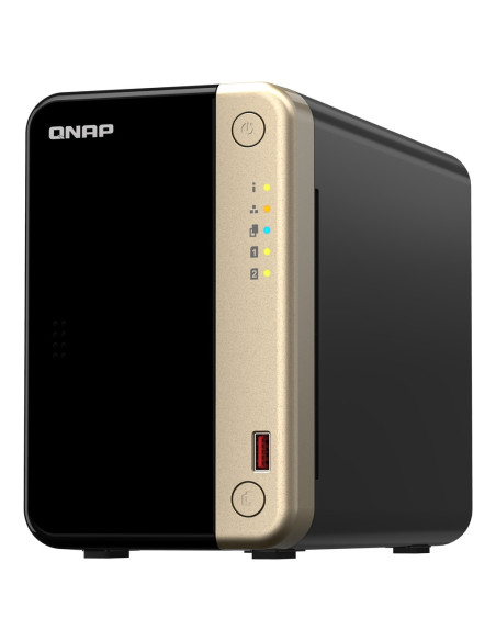 Qnap Ts-264-8G, Tower, 2 X 2.5"/3.5" Sata, Intel Celeron N5105/N5095 4C/4T, 8 Gb Ddr4 Onboard Not Expandable, 2 X 2.5Gbe, Option