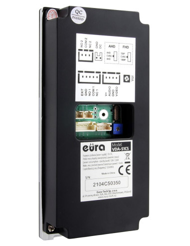 Wideodomofon Eura Vdp-99C5 Czarny
