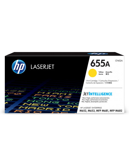 Hp 655A Oryginalny Wkład Laserjet Z Żółtym Tonerem