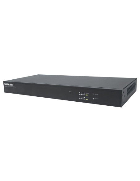 Intellinet 561433 Łącza Sieciowe Zarządzany Gigabit Ethernet (10/100/1000) Obsługa Poe Czarny