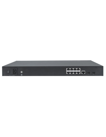Intellinet 561433 Łącza Sieciowe Zarządzany Gigabit Ethernet (10/100/1000) Obsługa Poe Czarny