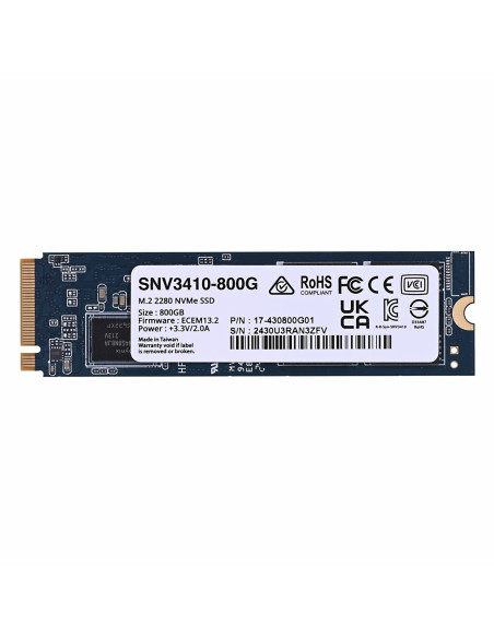 Dysk Ssd Synology Plus Series 800Gb M.2 (22X80) Nvme Pcie 3.0X4 Snv3410-800G (Dwpd 0.7)