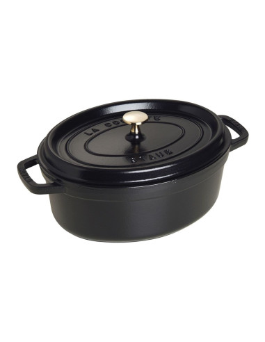 Staub Garnek Żeliwny Owalny 4,2L Czarny