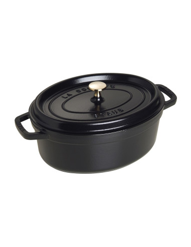 Staub Garnek Żeliwny Owalny 4,2L Czarny