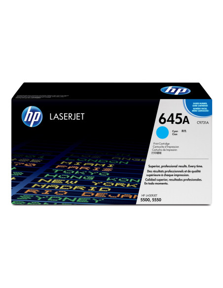 Hp 645A Oryginalny Wkład Z Błękitnym Tonerem Laserjet