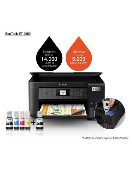 Drukarka Epson Ecotank Et-2850 3W1-Tintenstrahl A4 Wifi/Wlan Duplex