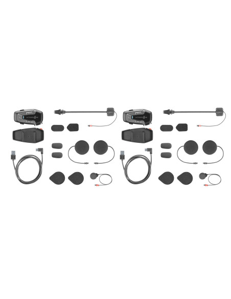 Intercom Motocyklowy Interphone U-Com 6R, Komplet Na 2 Kaski