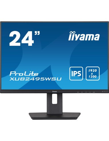 Monitor Iiyama Xub2495Wsu-B5 24.1Inch Ete Wuxga Ips-Panel 300Cd/M2 Vga Hdmi Displayport 5Ms Speakers 15Cm Height Adjustable Stan